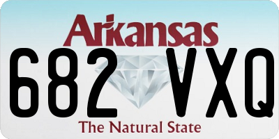 AR license plate 682VXQ