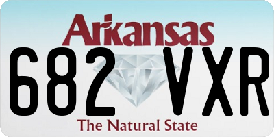 AR license plate 682VXR