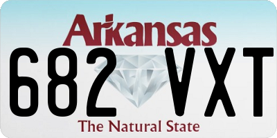AR license plate 682VXT