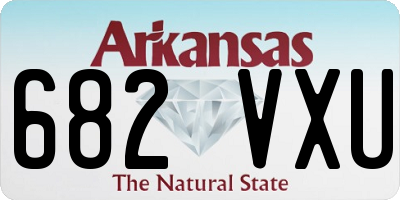 AR license plate 682VXU