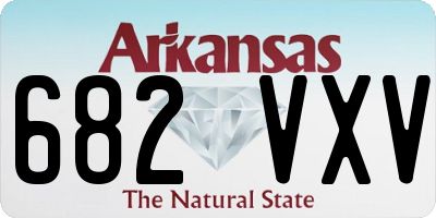 AR license plate 682VXV