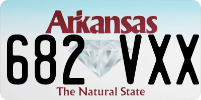 AR license plate 682VXX