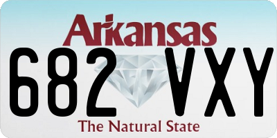 AR license plate 682VXY