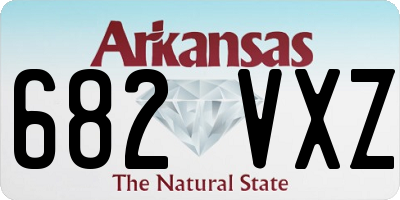 AR license plate 682VXZ