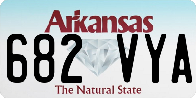 AR license plate 682VYA