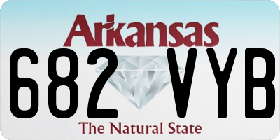 AR license plate 682VYB