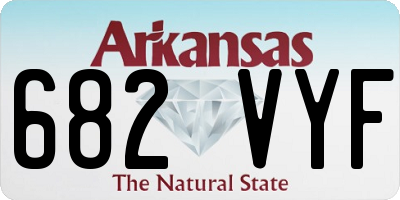 AR license plate 682VYF