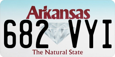 AR license plate 682VYI