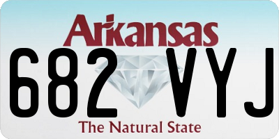 AR license plate 682VYJ