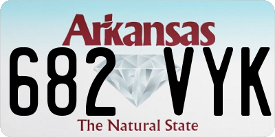 AR license plate 682VYK