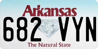 AR license plate 682VYN