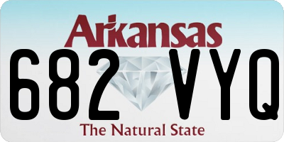AR license plate 682VYQ