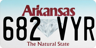 AR license plate 682VYR