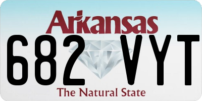 AR license plate 682VYT