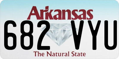 AR license plate 682VYU