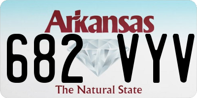 AR license plate 682VYV