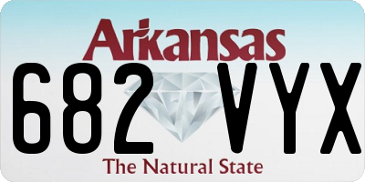 AR license plate 682VYX