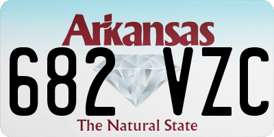 AR license plate 682VZC
