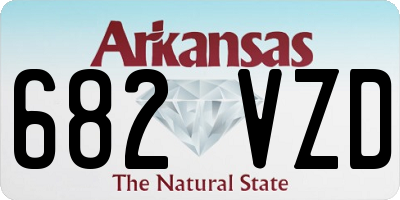 AR license plate 682VZD