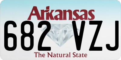 AR license plate 682VZJ