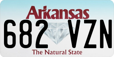 AR license plate 682VZN