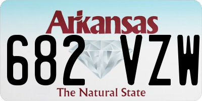 AR license plate 682VZW