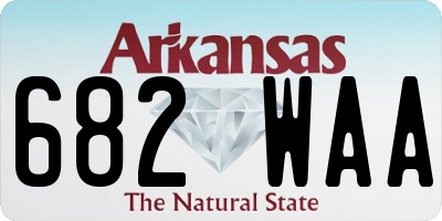 AR license plate 682WAA
