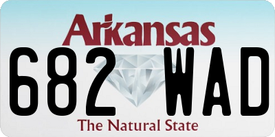 AR license plate 682WAD