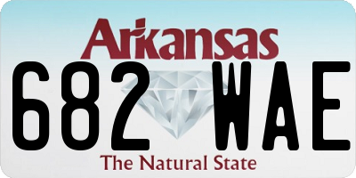 AR license plate 682WAE