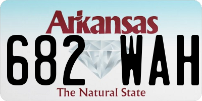 AR license plate 682WAH