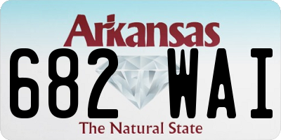 AR license plate 682WAI