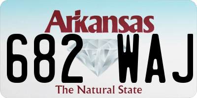 AR license plate 682WAJ
