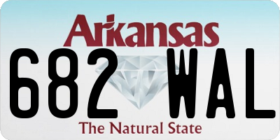AR license plate 682WAL