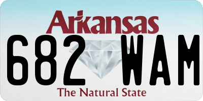 AR license plate 682WAM