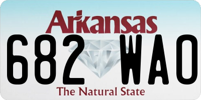 AR license plate 682WAO