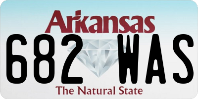 AR license plate 682WAS