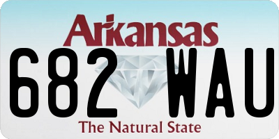 AR license plate 682WAU
