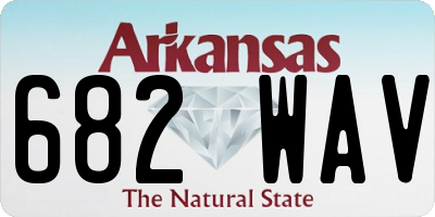 AR license plate 682WAV