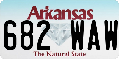 AR license plate 682WAW