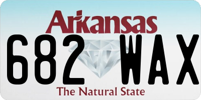 AR license plate 682WAX