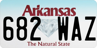 AR license plate 682WAZ