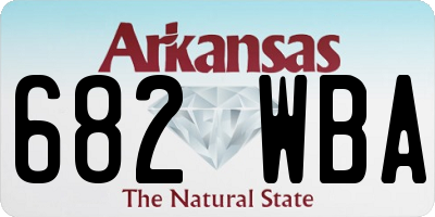 AR license plate 682WBA