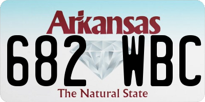 AR license plate 682WBC