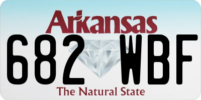 AR license plate 682WBF