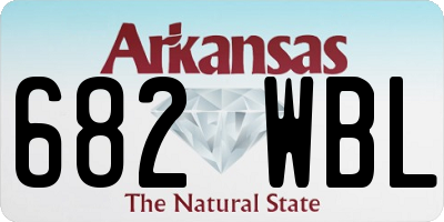 AR license plate 682WBL