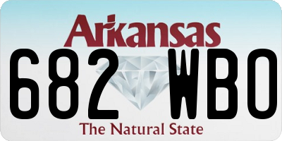 AR license plate 682WBO