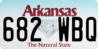 AR license plate 682WBQ