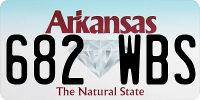 AR license plate 682WBS