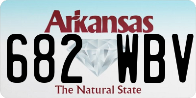 AR license plate 682WBV