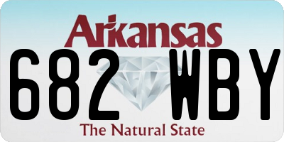 AR license plate 682WBY